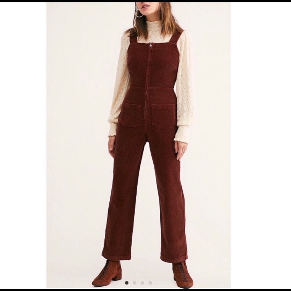 Free People Luna Corduroy Overalls